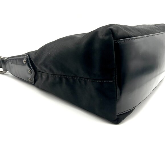 FINAL DROP! Prada Tessuto Nylon & Leather Bag with Grommet Embellishment - Picture 13 of 16